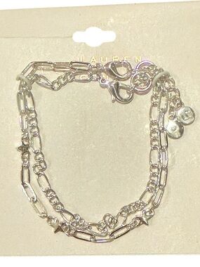 Lauren Conrad Silver Tone Layered Bracelet Set